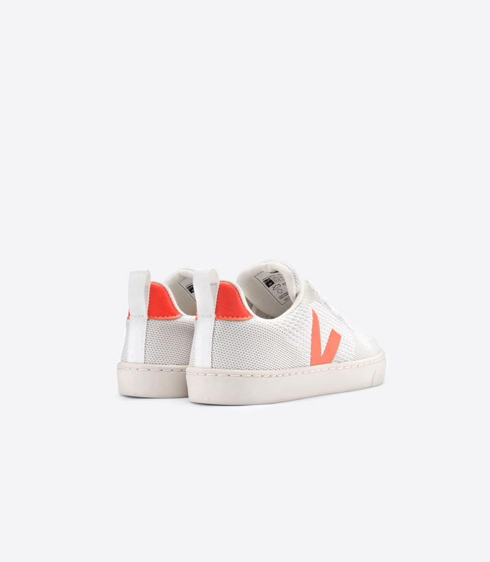 Veja Sneakers Copii - V-10 Malha - Albi/Portocalii - 4367801-TF